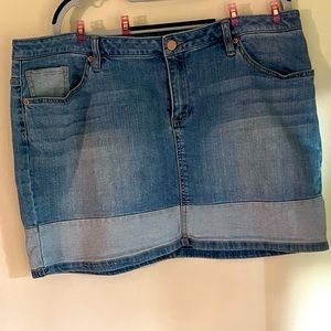 Denim miniskirt